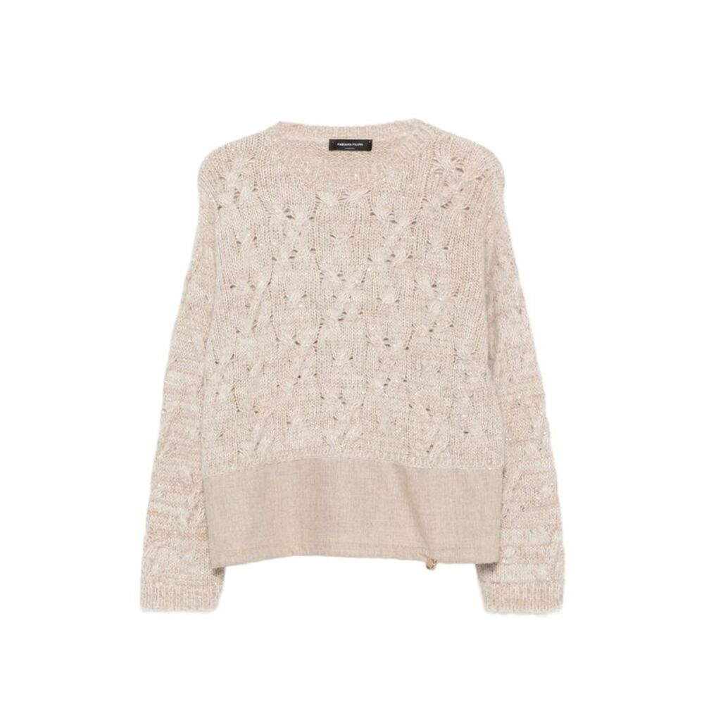 Fabiana Filippi Neutrals Knitwear - Jumpers Women
